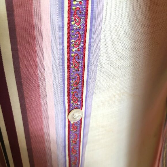 Robert Graham Multicolor Striped Button-Up Shirt – Size 2XL (Classic RG Style) - Picture 4 of 10